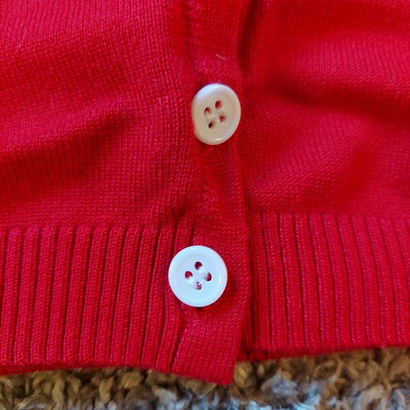 Red Sweater Vest Crop Top - Picture 3 of 5